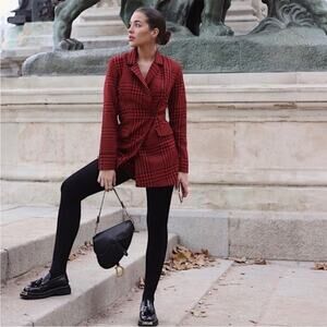 Zara Houndstooth Romper